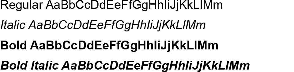 font example